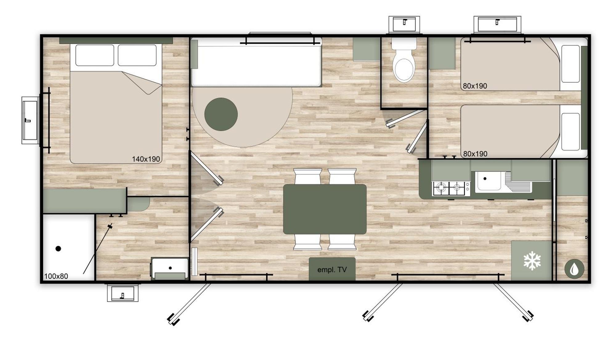 Camping Le Clos Des Pins Лонгвил-сюр-Мер Екстериор снимка